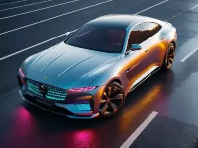 Futuristic Luxury Concept Sedan Car 3D model