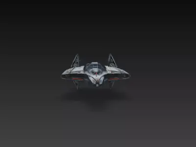 Sci-Fi Advanced Stealth Strike Fighter 3D Print STL 3D print model