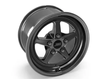 JMS Avenger Series Race Wheel 17 X 10 Aluminum Polished Rear  3D model