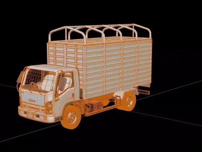 Isuzu NPR Cargo Truck 3D model