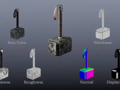 Mjolnir - Thors Hammer 3D model