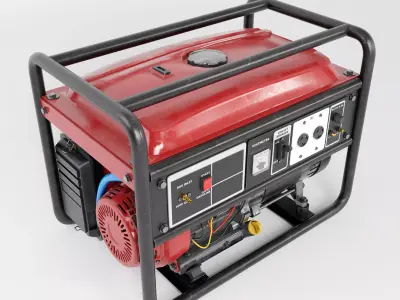 Portable Generator Realistic PBR 3D Model 3D model
