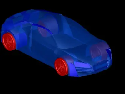 AUDI R8 Body And Wheel Free 3D model