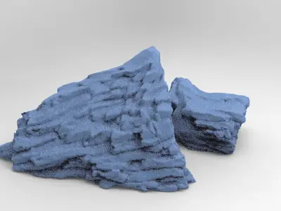 Dark Horror Cliffs 9  3D model