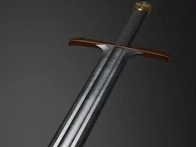 Medieval Sword Free 3D model buy