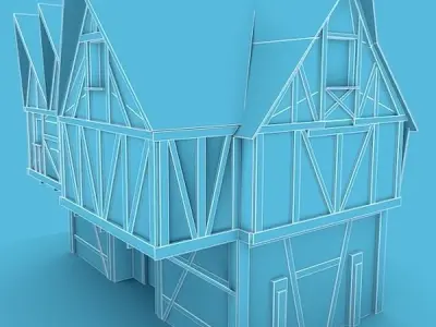 Medieval Building 24 Loyalist Low-poly 3D model