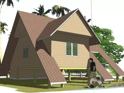 Creative Design-Holiday Cabin-087 3D model