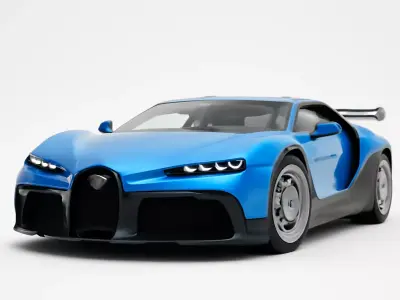 Bugatti Chiron Pur Sport Hypercar 3D model