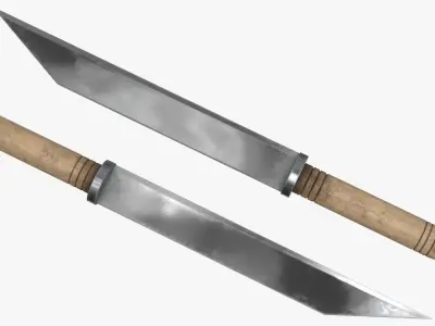 Viking Knife Low-poly 3D model purchase