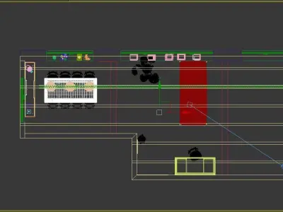 Industrial Living Interior  3D model
