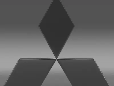 mitsubishi logo 3D model from CGTrader