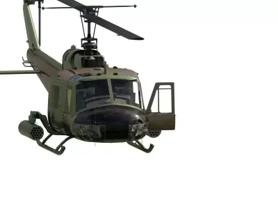 Bell UH-1 Iroquois 3D model buy