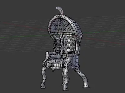 Gothic chair  3D model purchase