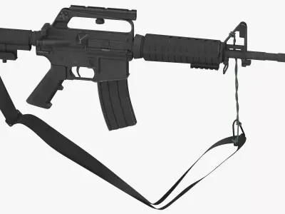 M16 Rifle - M16A2 3D model