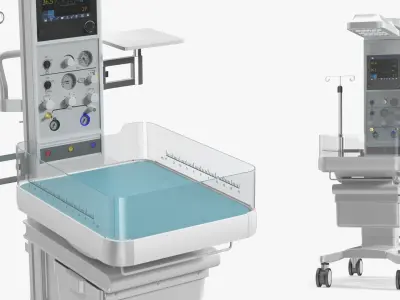 BQ80 Infant Radiant Warmer Unit White 3D model