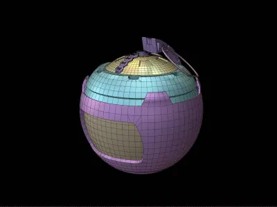 GRENADE SCIFI Low-poly 3D model purchase