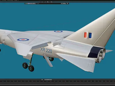 TSR-2 Free 3D model
