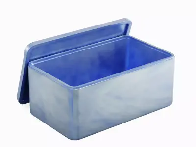 Rectangle Tin Can 03 Low-poly 3D model