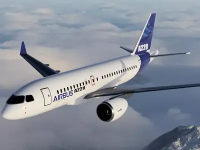 Airbus A220 3D printed airplane model 3D print model