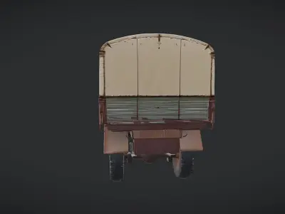 military-style cargo truck 3D model