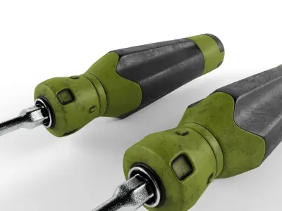 Phillips and Straight Screwdriver 3D model