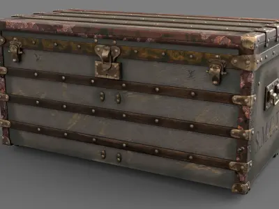 TRUNK- LOUIS VUITTON 3D model