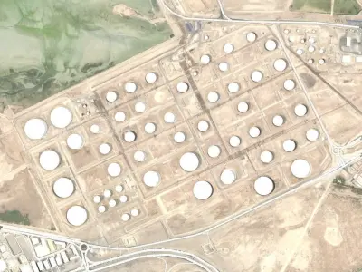 Petroleum Storage Tanks Sitra  Bahrain Industrial area Free 3D model