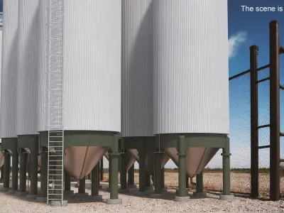  Silo Fermentation Tanks Worker 