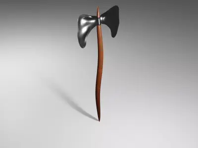 Stylized Axe Free low-poly 3D model buy