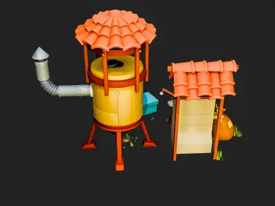 Farm Environment Props 3D model