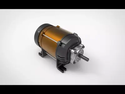 AC Electrical Motor 3D model