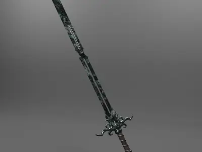 Sword Low-poly 3D model 93