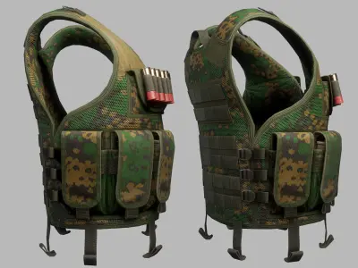 Tactical Vest Low-poly 3D model purchase