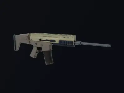 SCAR AR Low-poly 3D model