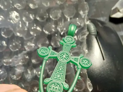 Gold Cross Chrism  3D print model