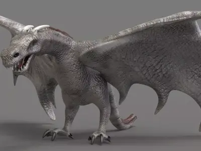 The Dragon Low-poly 3D model