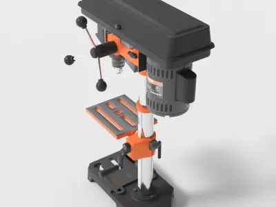 BENCHTOP DRILL PRESS Low-poly 3D model