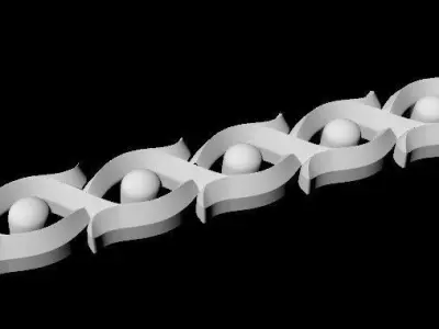 Central decor ornament for furniture Free 3D model 7