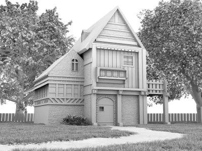 house model medieval 3D model