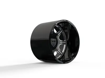 REAR SPECIALITY FORGED D10 WHEEL 3D MODEL 3D model