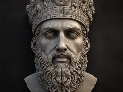 Kings face  Free 3D print model