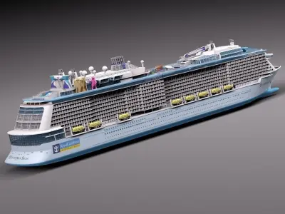 Quantum Of The Seas Cruise Ship 3D model
