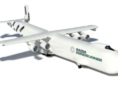 Radia Windrunner Cargo Airplane 3D model