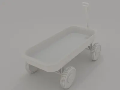 wagon 3D model 3D model