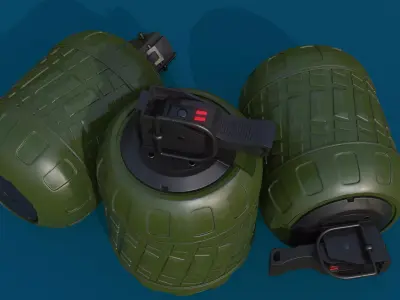 Hand Grenade Low-poly 3D model