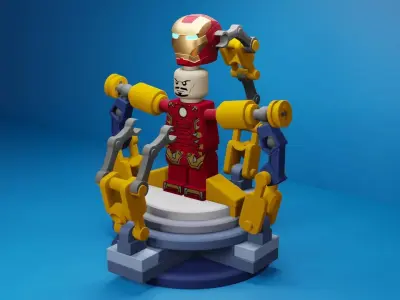 Lego Iron Man 3D model