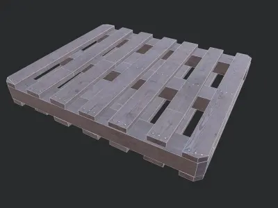 Euro Pallet 02 Low-poly 3D model