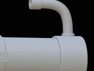 gatling gun 3d modeling Low-poly 3D model