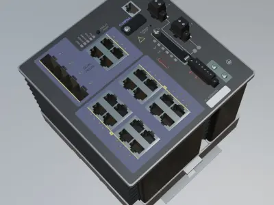  IE 4000 Network Switch 3D Model 3D model