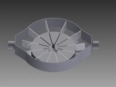 Rotary Vane Pump Free 3D model